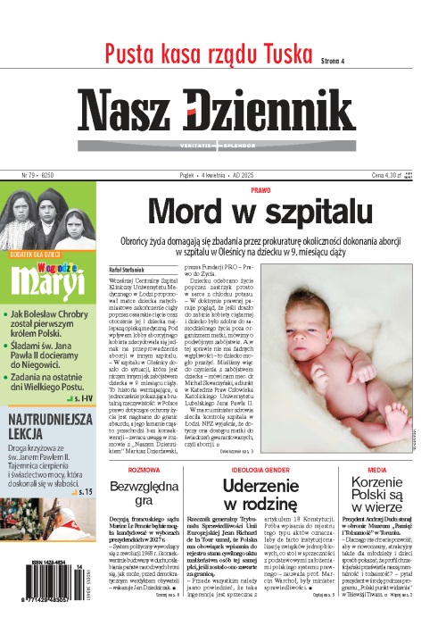 Nasz Dziennik z dnia 04.04.2025 wydanie PDF