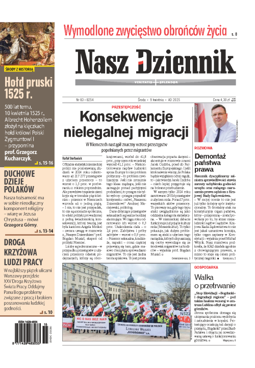 Nasz Dziennik z dnia 09.04.2025 wydanie PDF