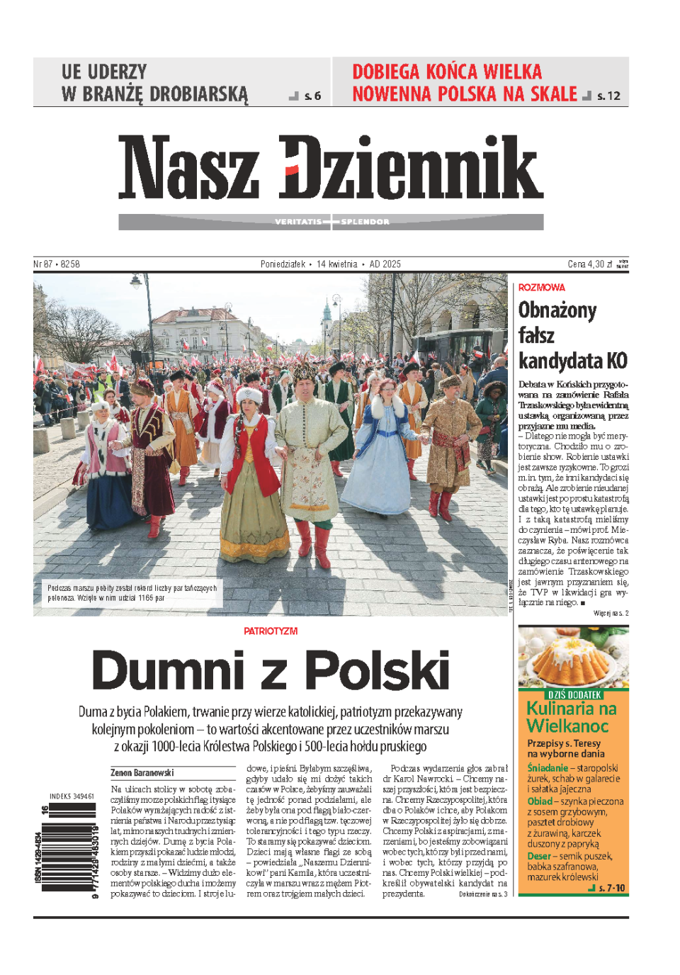 Nasz Dziennik z dnia 14.04.2025 wydanie PDF