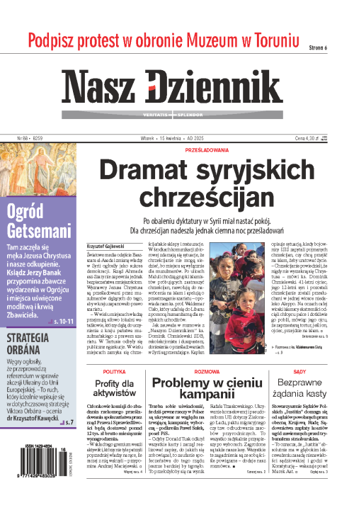 Nasz Dziennik z dnia 15.04.2025 wydanie PDF