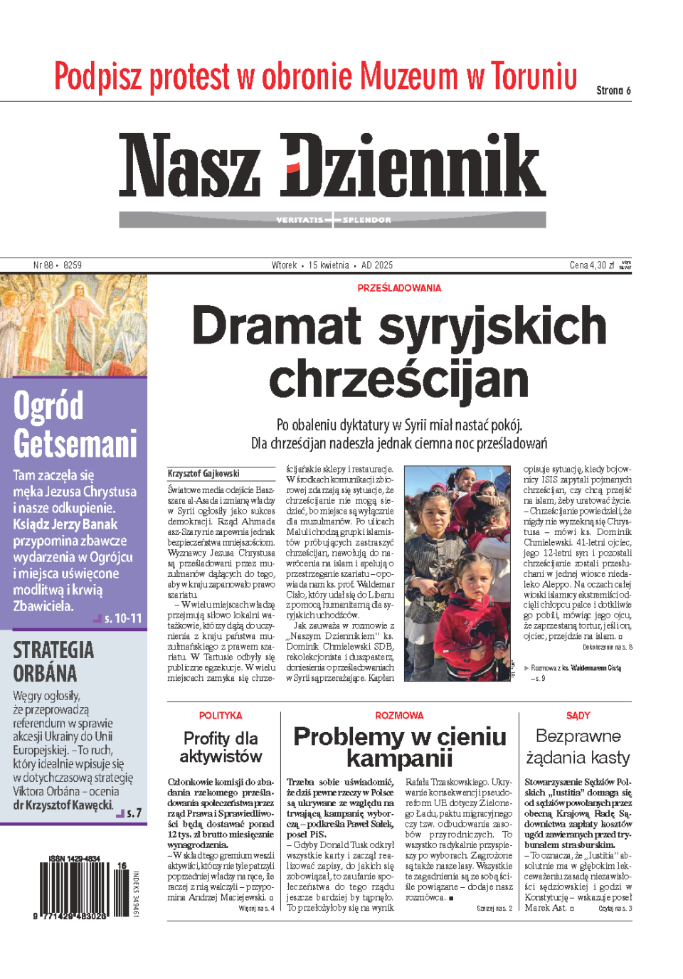 Nasz Dziennik z dnia 15.04.2025 wydanie PDF