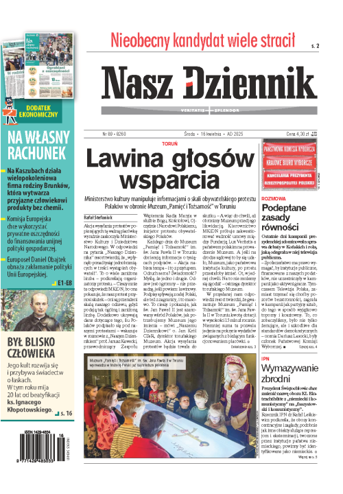 Nasz Dziennik z dnia 16.04.2025 wydanie PDF