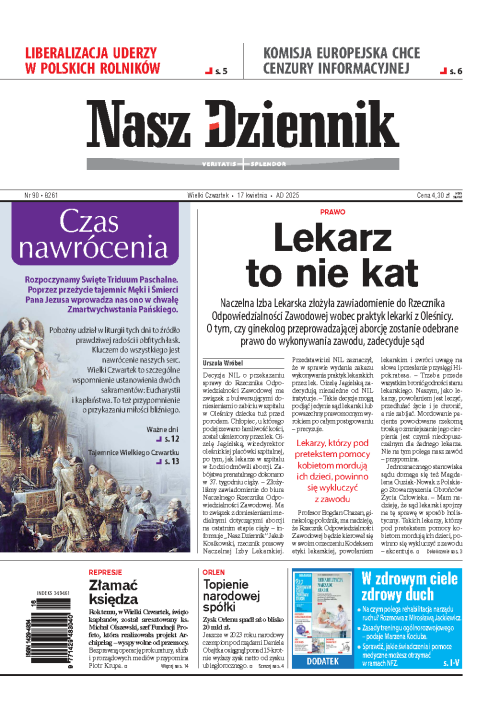 Nasz Dziennik z dnia 17.04.2025 wydanie PDF
