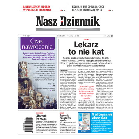 Nasz Dziennik z dnia 17.04.2025 wydanie PDF