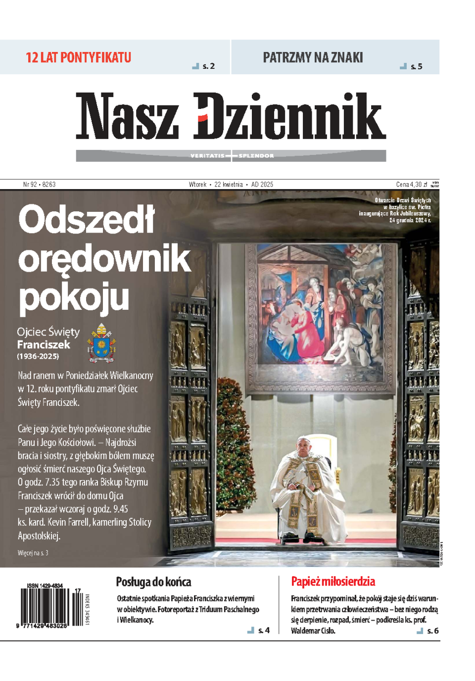 Nasz Dziennik z dnia 22.04.2025 wydanie PDF
