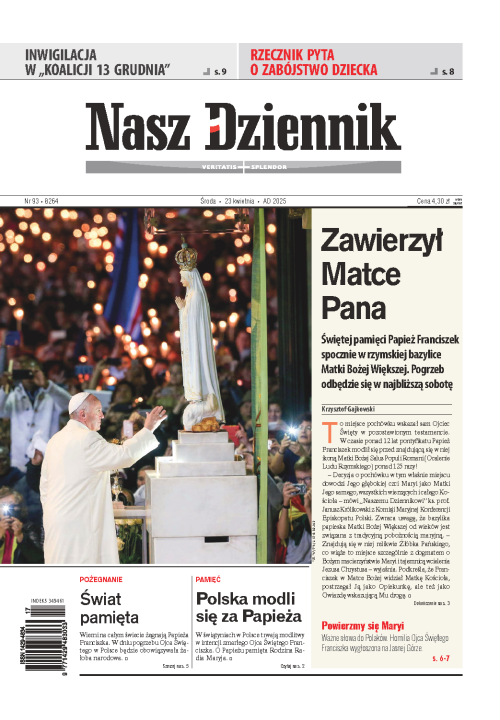 Nasz Dziennik z dnia 23.04.2025 wydanie PDF