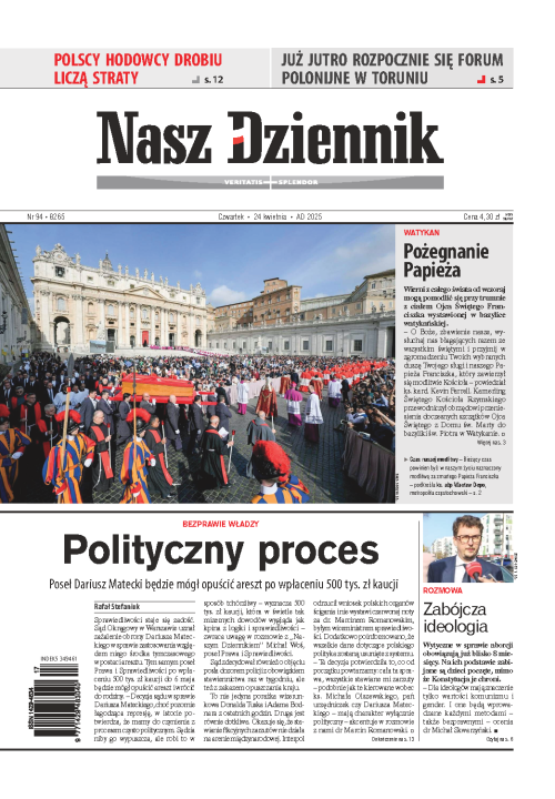 Nasz Dziennik z dnia 24.04.2025 wydanie PDF