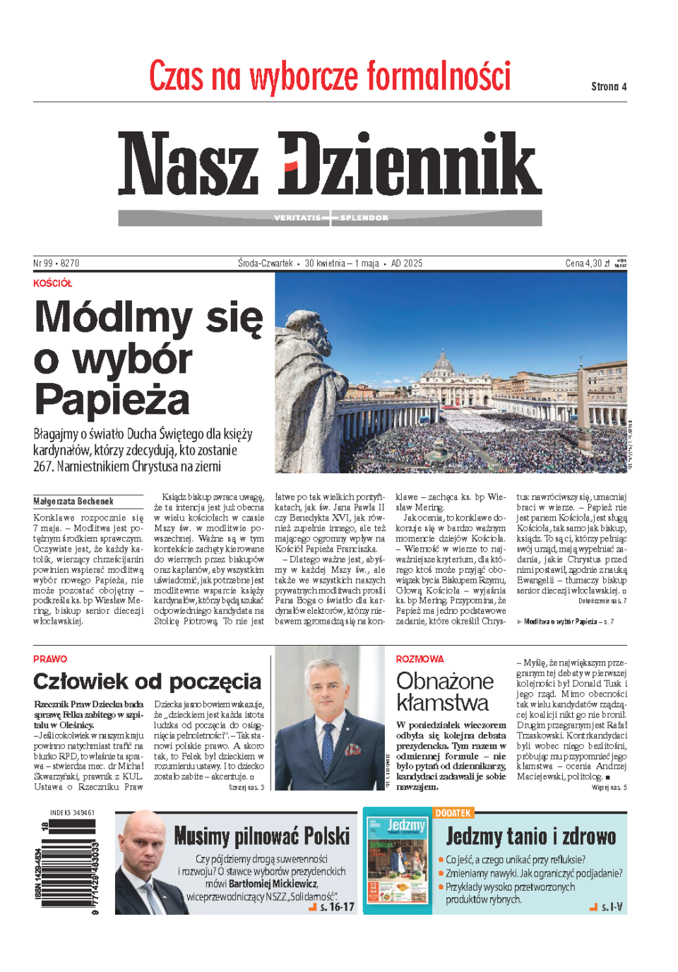 Nasz Dziennik z dnia 30.04.2025 wydanie PDF