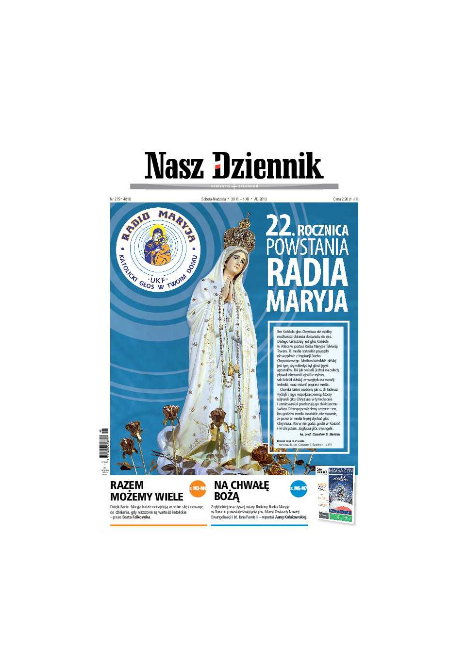 Nasz Dziennik z dnia 30.11.2013 wydanie PDF