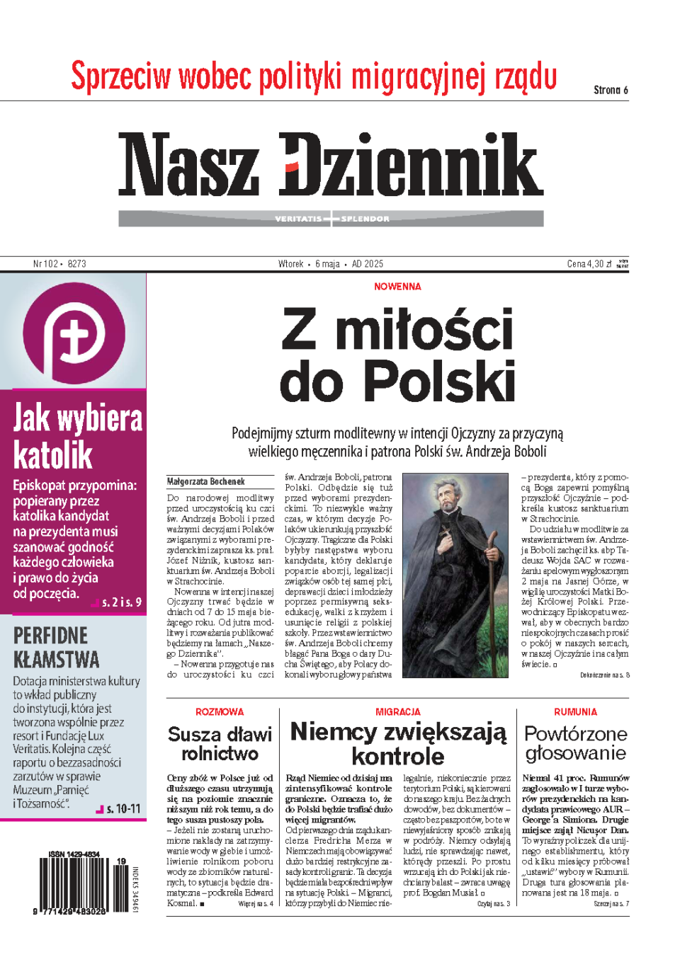 Nasz Dziennik z dnia 06.05.2025 wydanie PDF