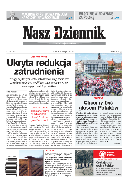 Nasz Dziennik z dnia 08.05.2025 wydanie PDF