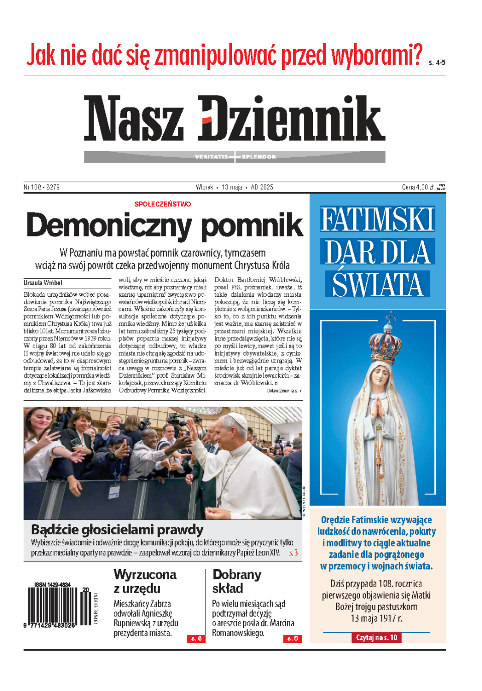 Nasz Dziennik z dnia 13.05.2025 wydanie PDF