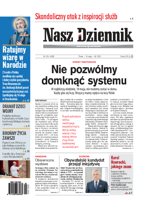 Nasz Dziennik z dnia 14.05.2025 wydanie PDF