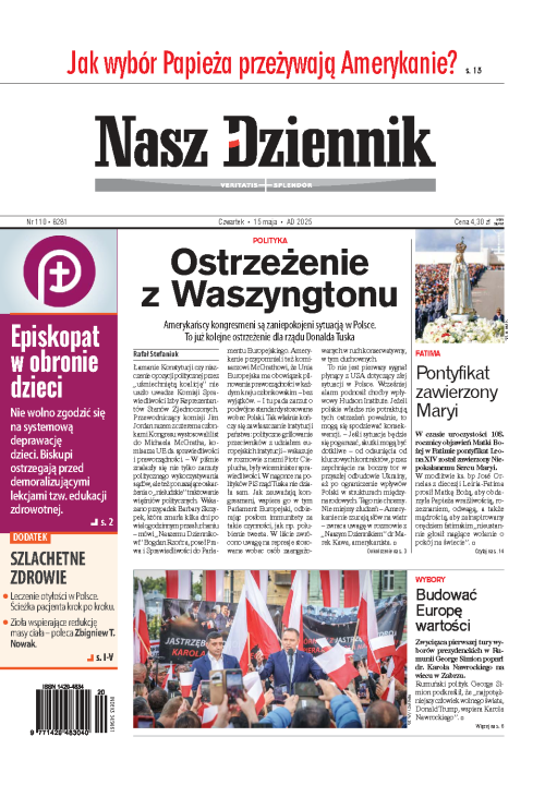 Nasz Dziennik z dnia 15.05.2025 wydanie PDF