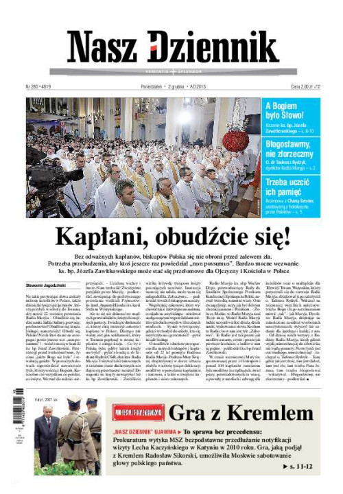 Nasz Dziennik z dnia 02.12.2013 wydanie PDF