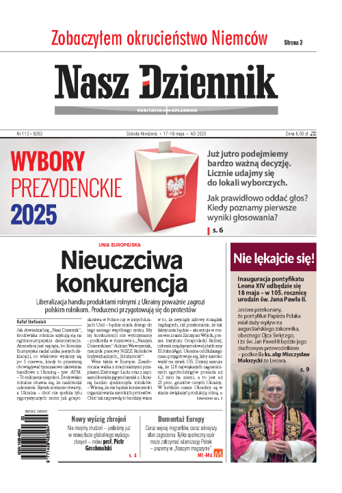 Nasz Dziennik z dnia 17.05.2025 wydanie PDF