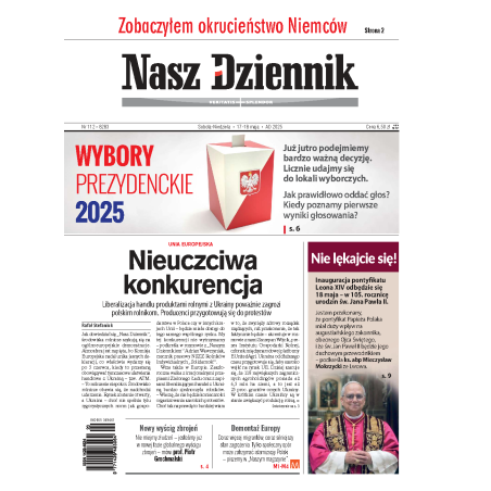 Nasz Dziennik z dnia 17.05.2025 wydanie PDF