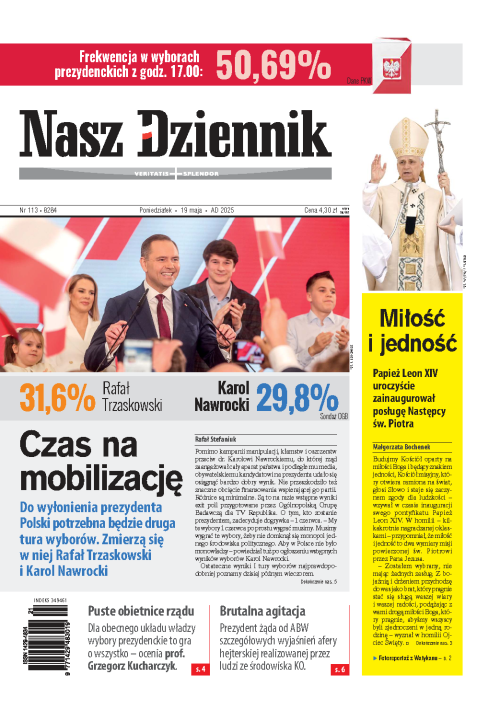 Nasz Dziennik z dnia 19.05.2025 wydanie PDF