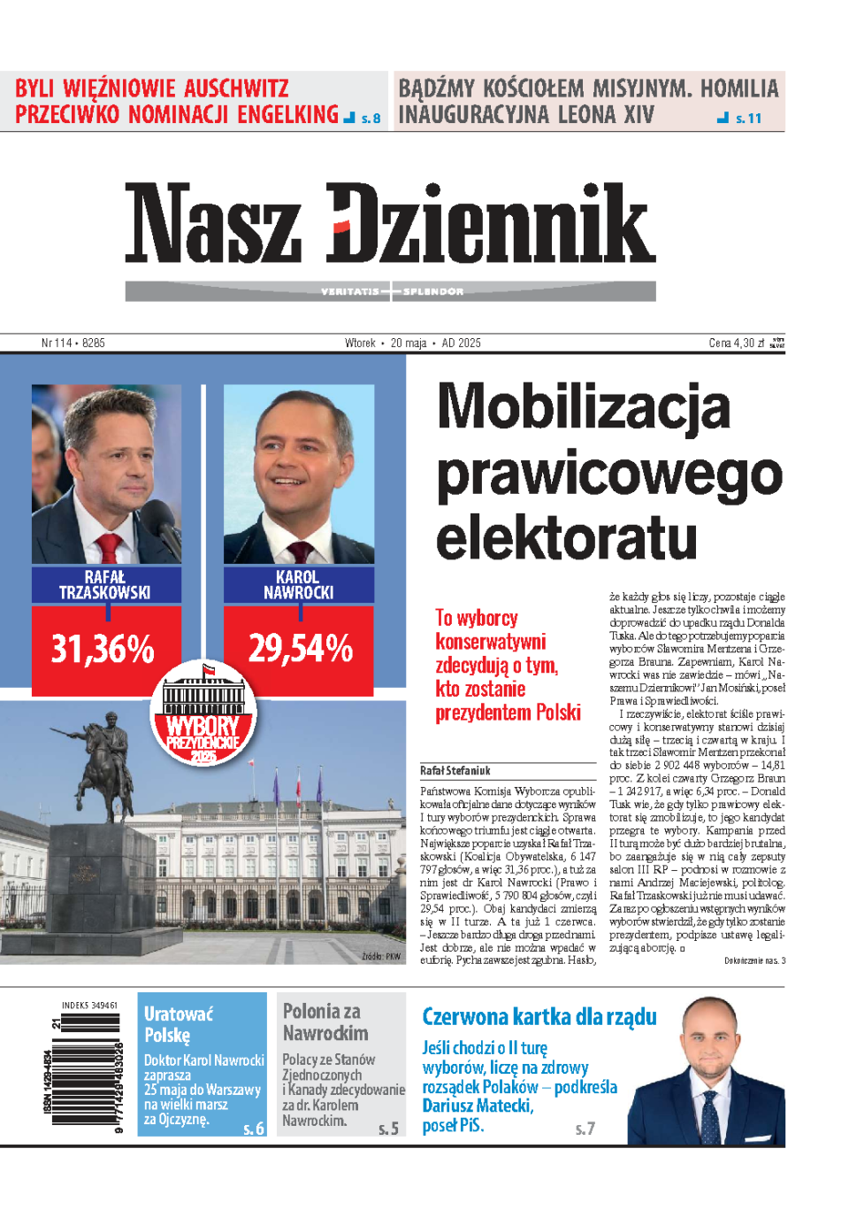 Nasz Dziennik z dnia 20.05.2025 wydanie PDF