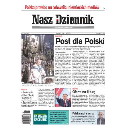 Nasz Dziennik z dnia 21.05.2025 wydanie PDF
