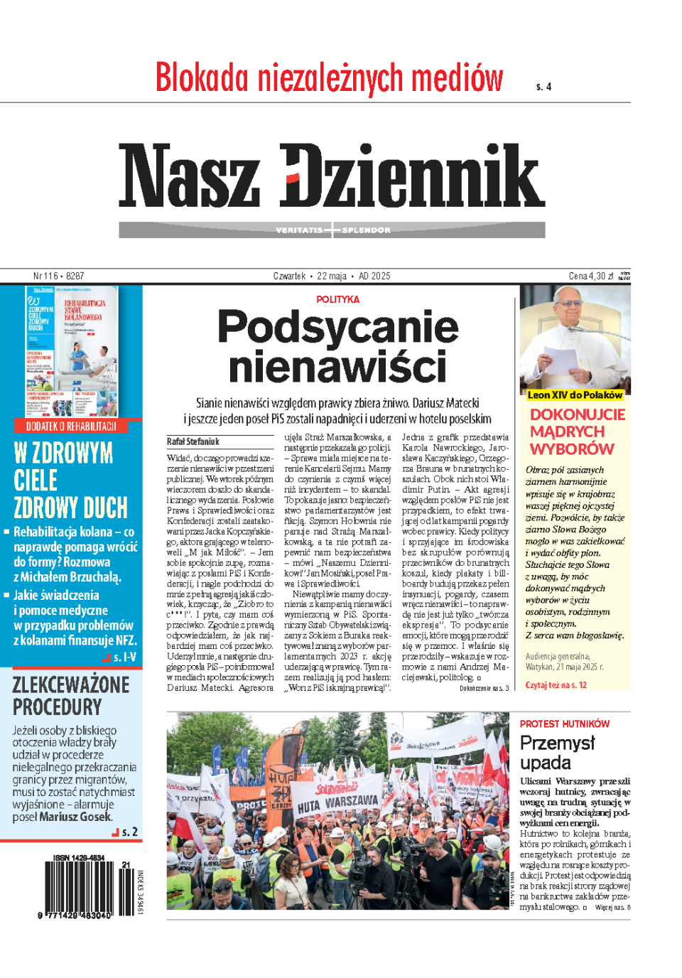 Nasz Dziennik z dnia 22.05.2025 wydanie PDF
