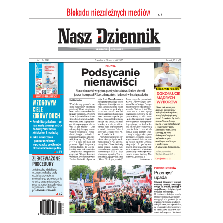 Nasz Dziennik z dnia 22.05.2025 wydanie PDF