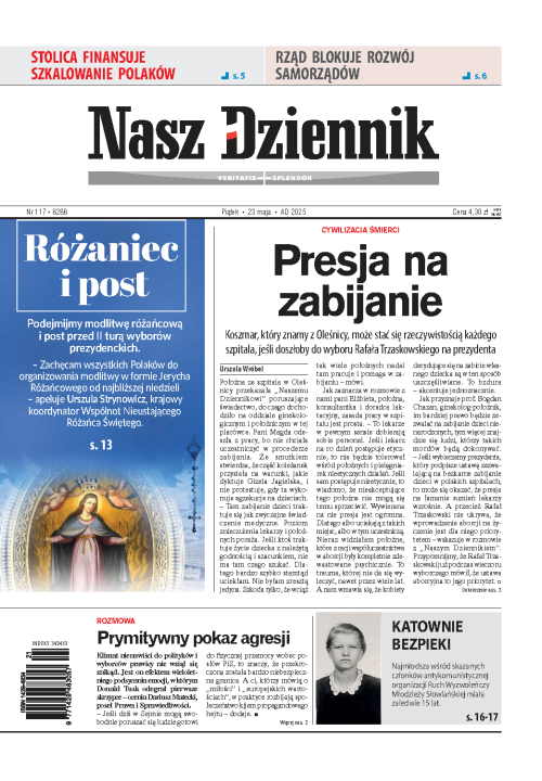 Nasz Dziennik z dnia 23.05.2025 wydanie PDF