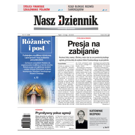 Nasz Dziennik z dnia 23.05.2025 wydanie PDF