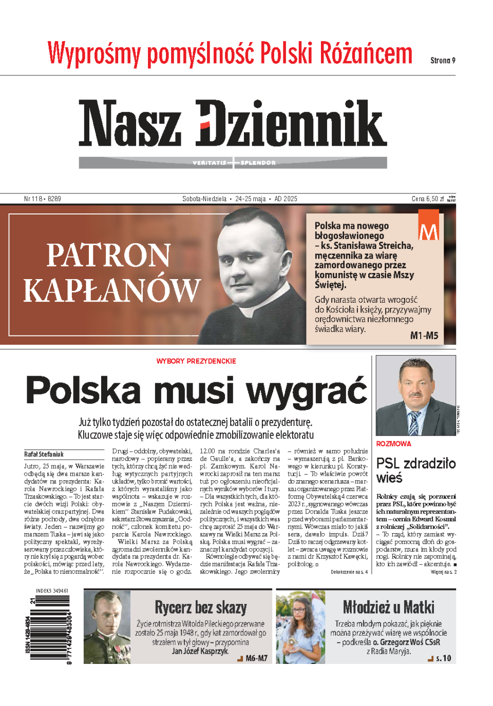Nasz Dziennik z dnia 24.05.2025 wydanie PDF