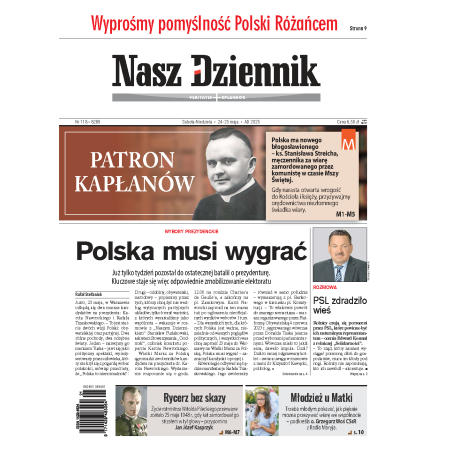 Nasz Dziennik z dnia 24.05.2025 wydanie PDF