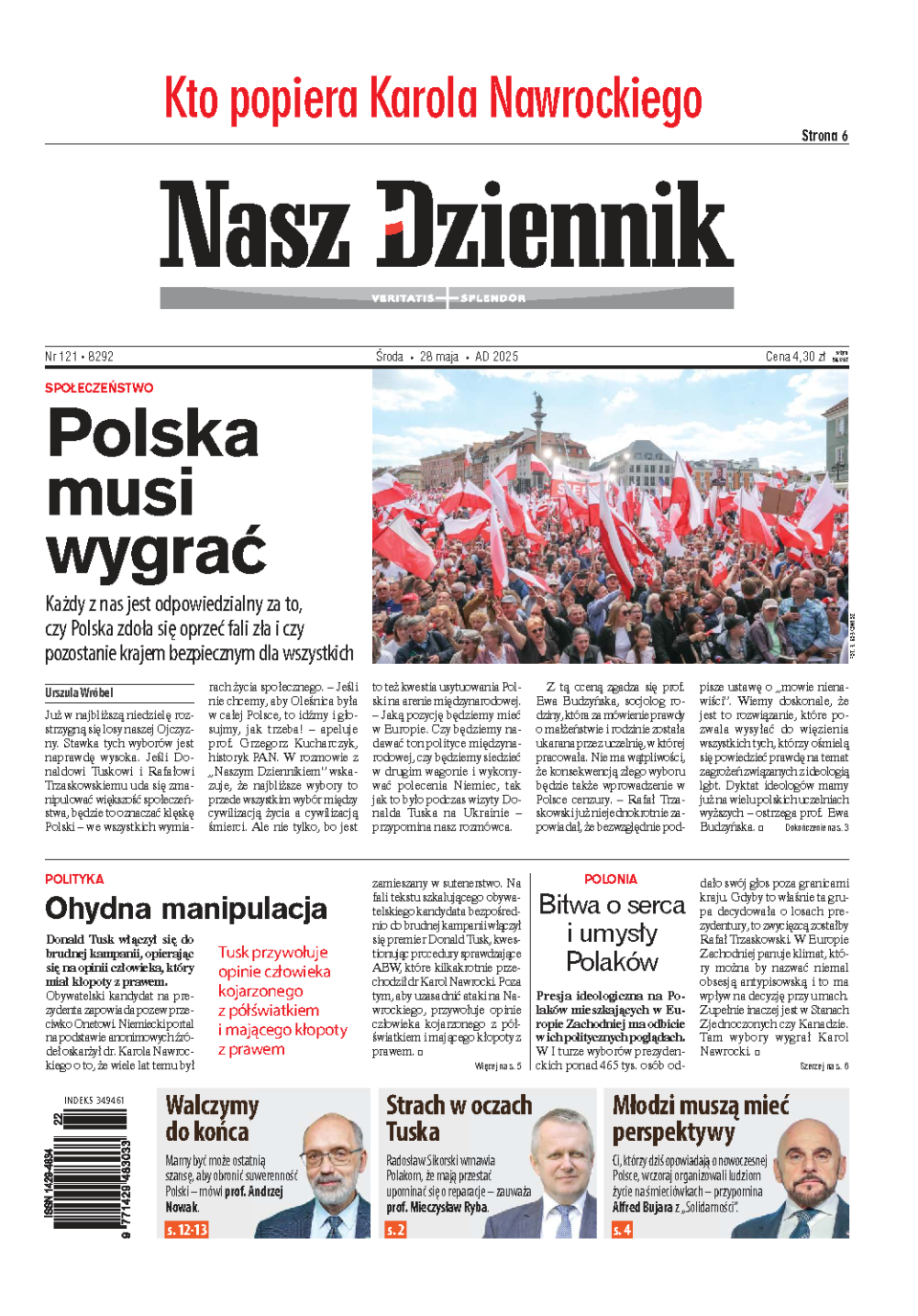 Nasz Dziennik z dnia 28.05.2025 wydanie PDF
