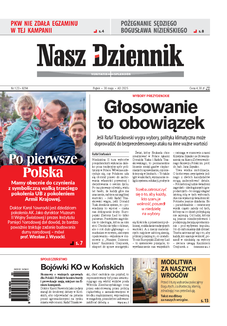 Nasz Dziennik z dnia 30.05.2025 wydanie PDF
