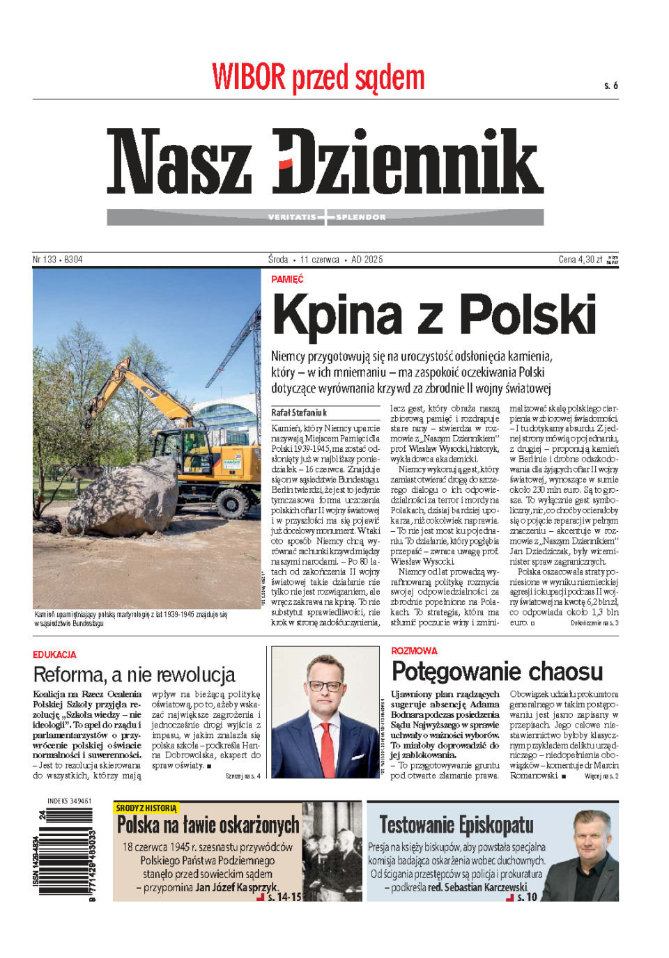 Nasz Dziennik z dnia 11.06.2025 wydanie PDF