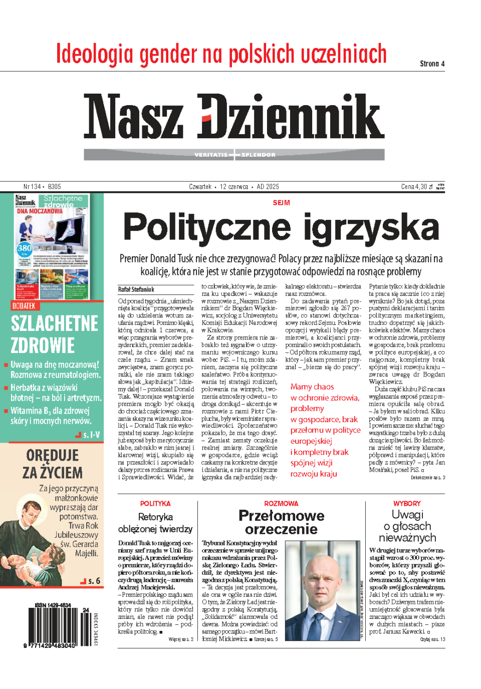 Nasz Dziennik z dnia 12.06.2025 wydanie PDF