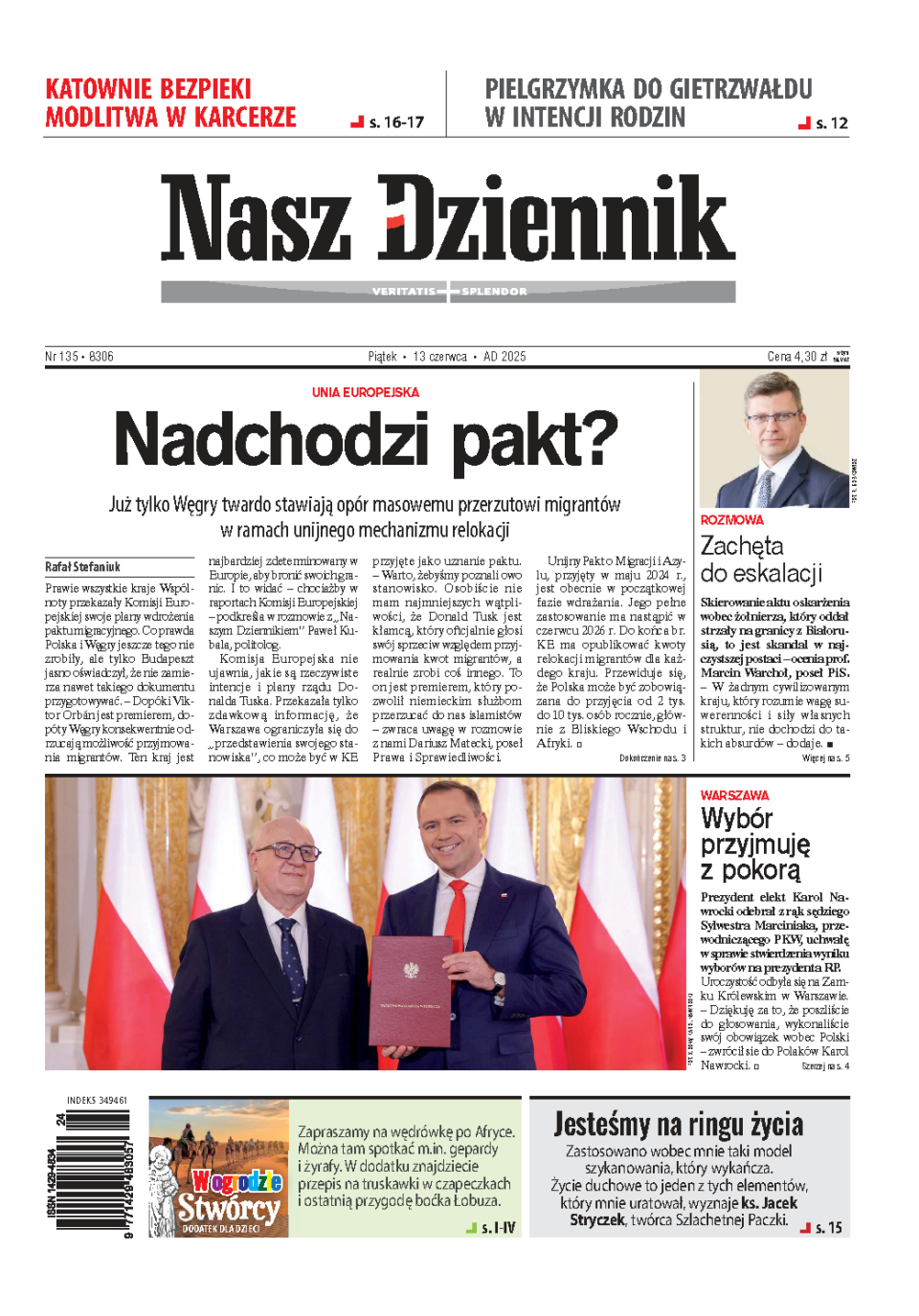Nasz Dziennik z dnia 13.06.2025 wydanie PDF