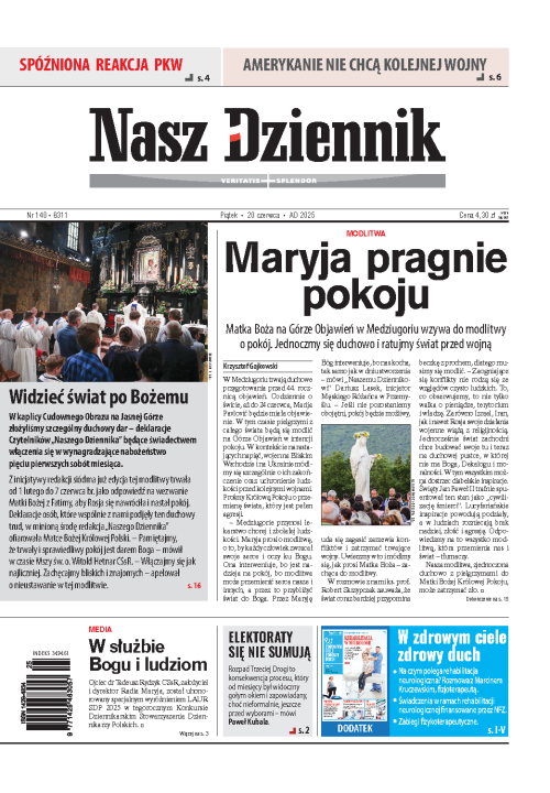 Nasz Dziennik z dnia 20.06.2025 wydanie PDF