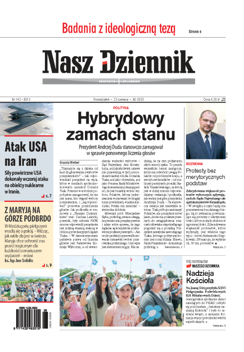 Nasz Dziennik z dnia 23.06.2025 wydanie PDF