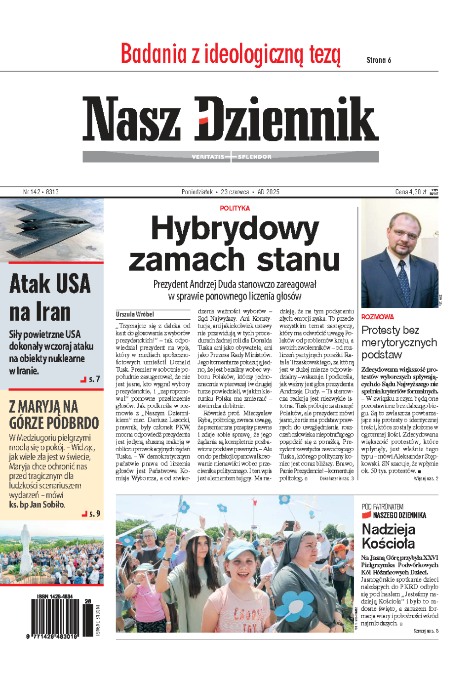 Nasz Dziennik z dnia 23.06.2025 wydanie PDF