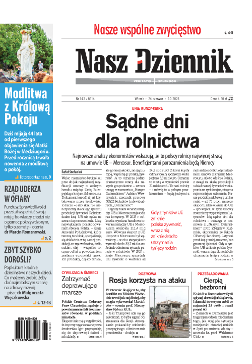 Nasz Dziennik z dnia 24.06.2025 wydanie PDF