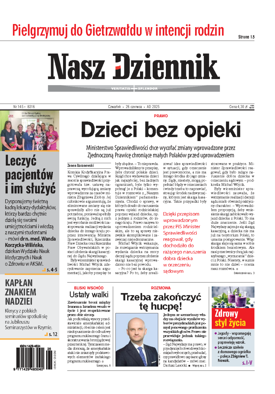 Nasz Dziennik z dnia 26.06.2025 wydanie PDF