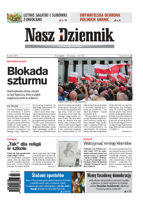 Nasz Dziennik z dnia 30.06.2025 wydanie PDF