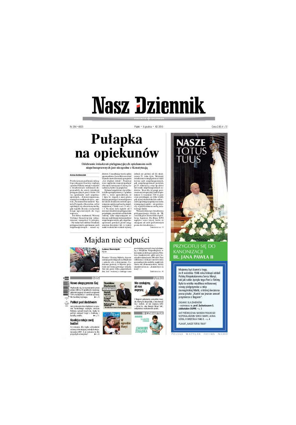 Nasz Dziennik z dnia 06.12.2013 wydanie PDF