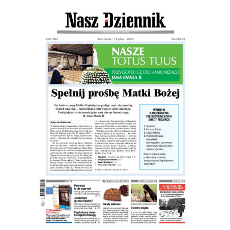 Nasz Dziennik z dnia 07.12.2013 wydanie PDF