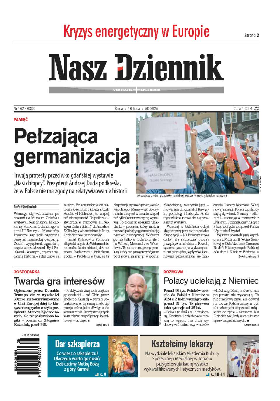 Nasz Dziennik z dnia 16.07.2025 wydanie PDF