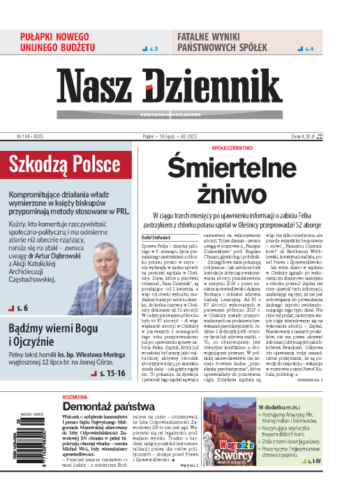 Nasz Dziennik z dnia 18.07.2025 wydanie PDF