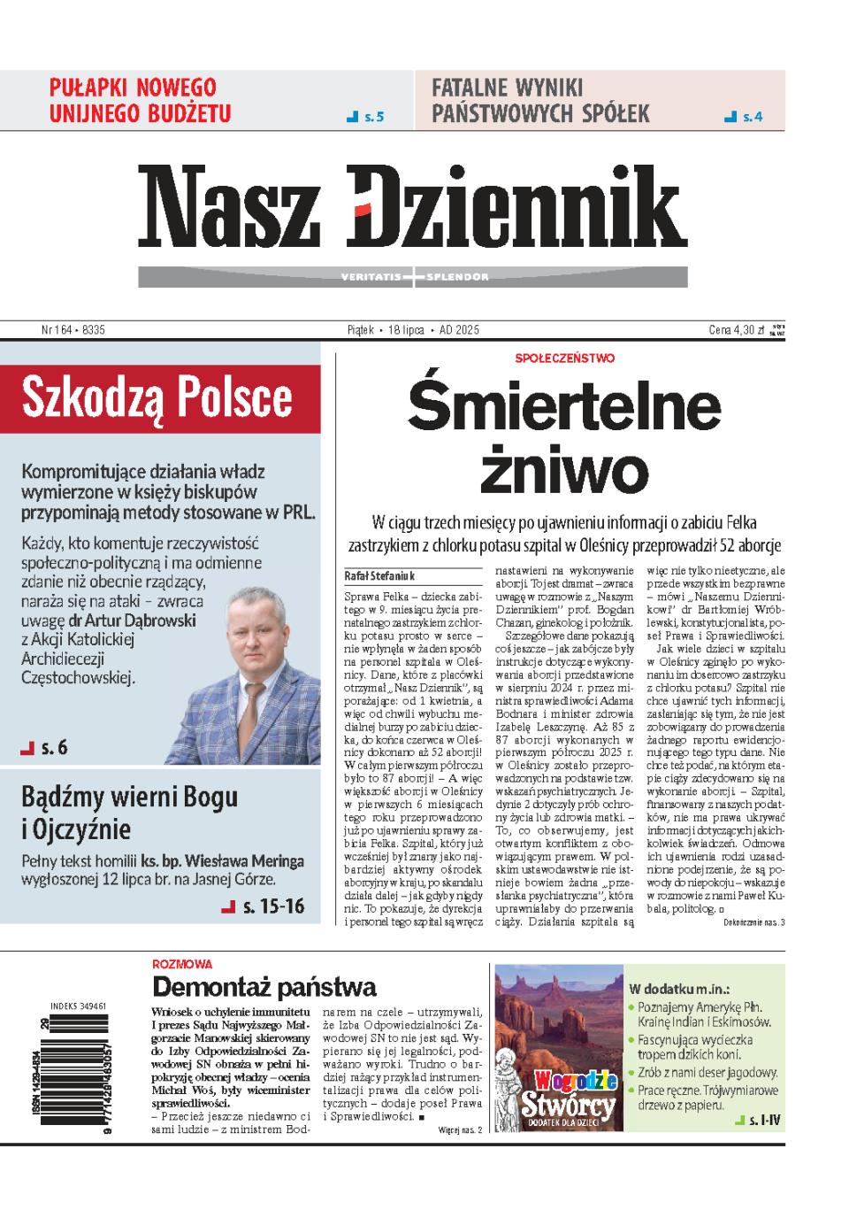 Nasz Dziennik z dnia 18.07.2025 wydanie PDF