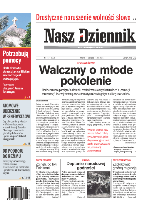 Nasz Dziennik z dnia 22.07.2025 wydanie PDF