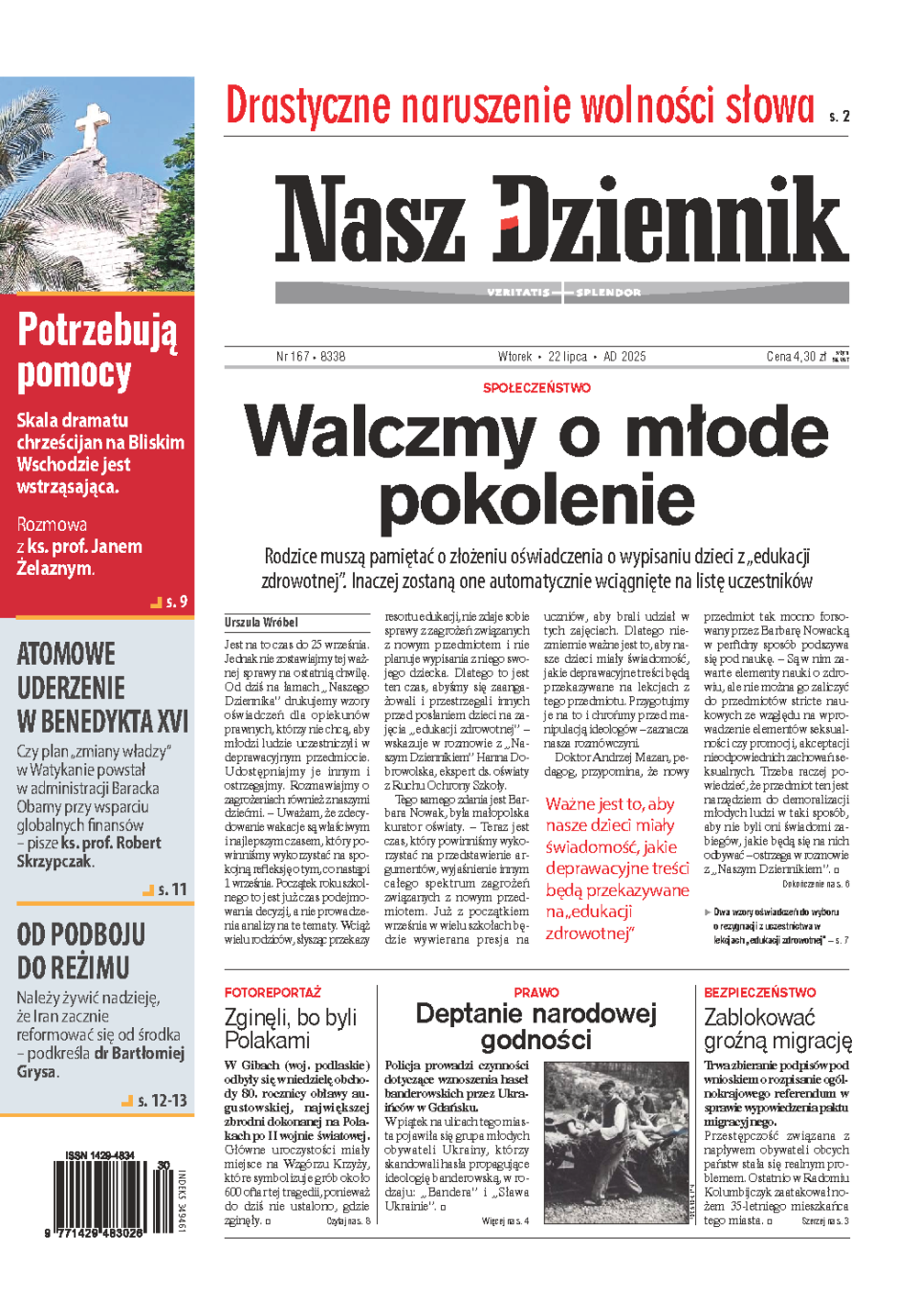 Nasz Dziennik z dnia 22.07.2025 wydanie PDF