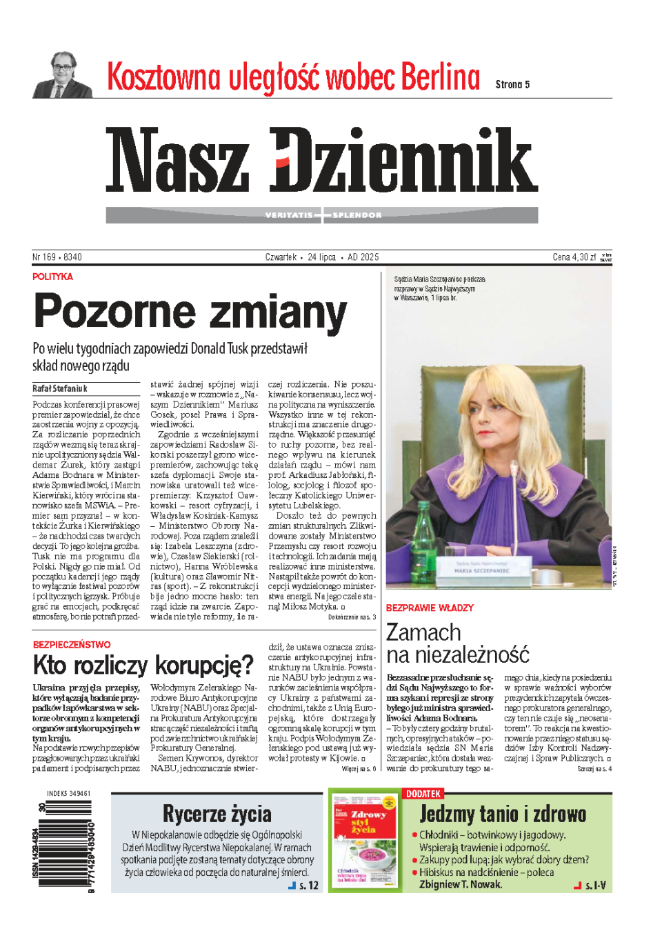 Nasz Dziennik z dnia 24.07.2025 wydanie PDF