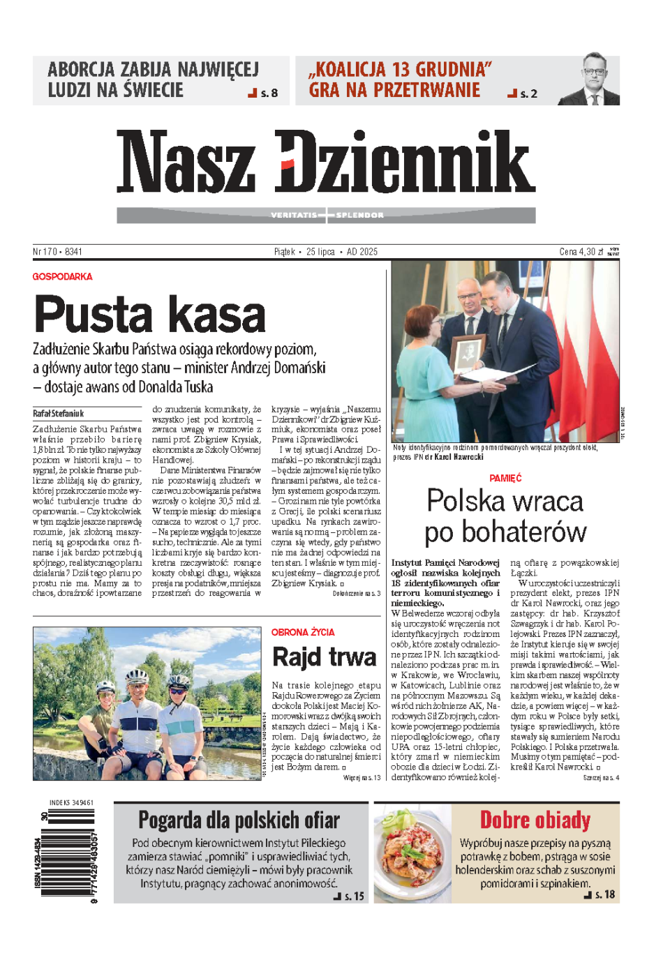 Nasz Dziennik z dnia 25.07.2025 wydanie PDF